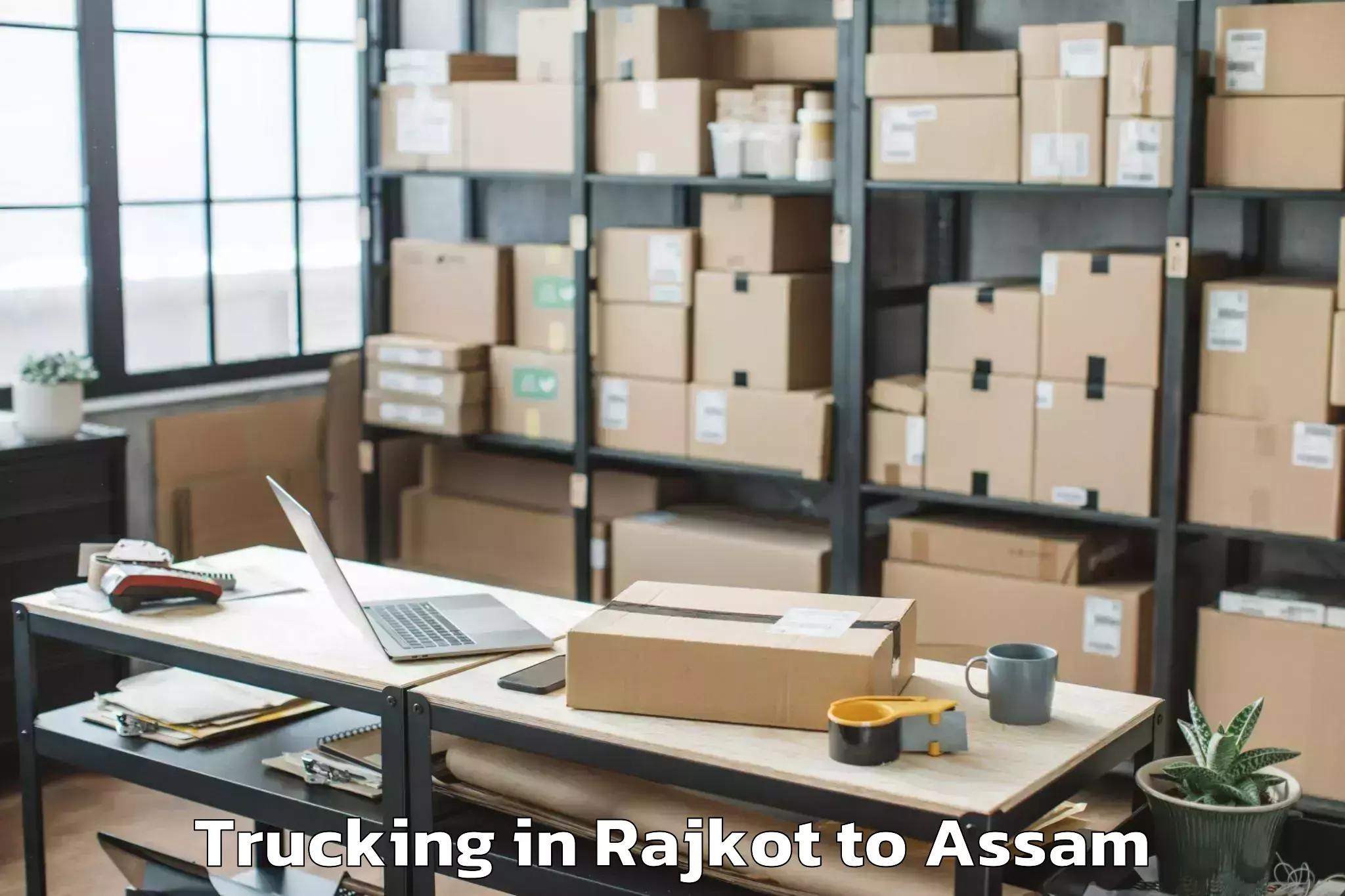 Book Rajkot to Abhilashi University Silchar Trucking Online